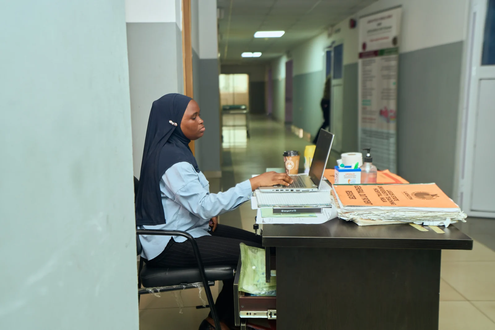 Reception at Zendale Endoscopy Centre, LASUTH