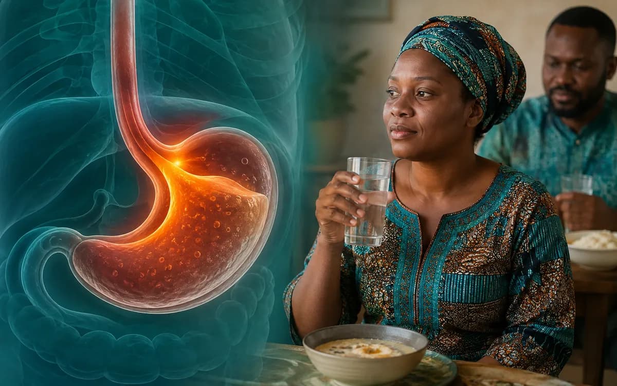 Illustration accompanying persistent heartburn